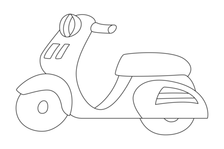 Coloriage Moto 04 – 10doigts.fr